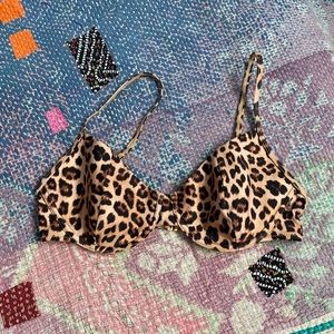 Summer salt leopard bikini top